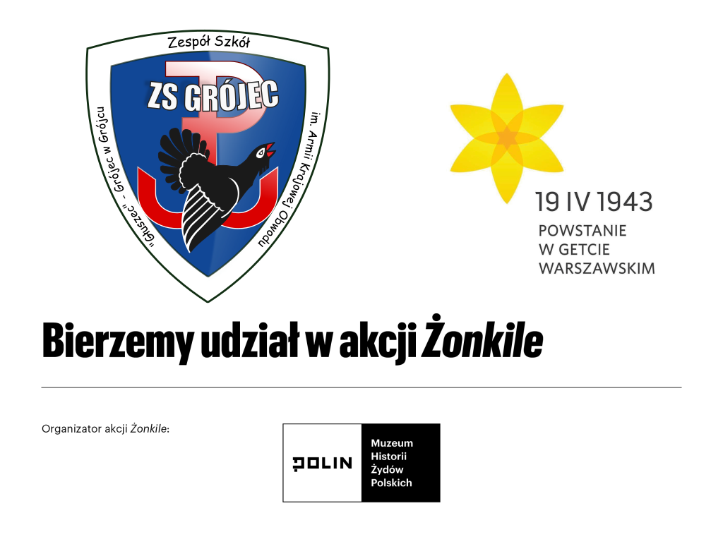 Akcja Żonkile ZS Grójec bierze udział w akcji Żonkile