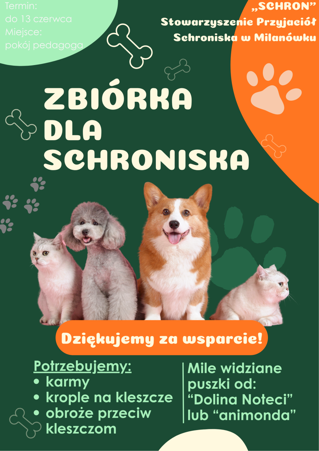 Zbiórka dla schroniska - treść zgodna z treścią artykułu