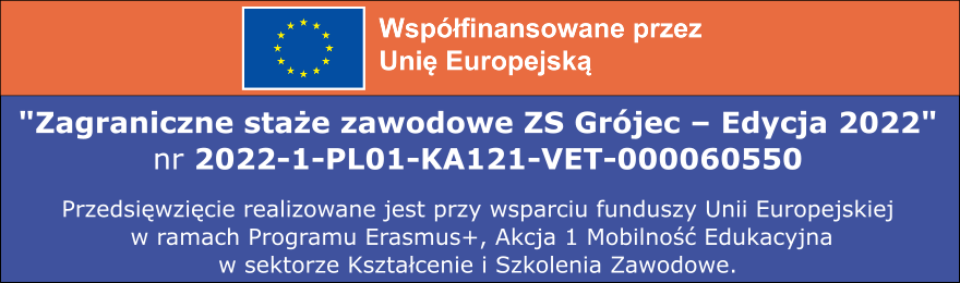 Zagraniczne staże zawodowe ZS Grójec – Edycja 2022